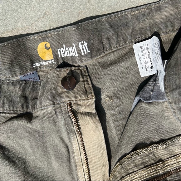 Hand Dyed Carhartt Canvas Work Pants - Picture 2 of 11
